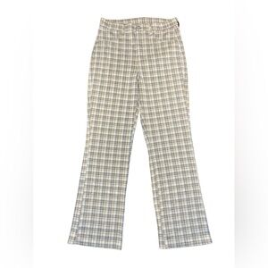American Eagle Houndstooth Plaid Pants Size 8 Long
